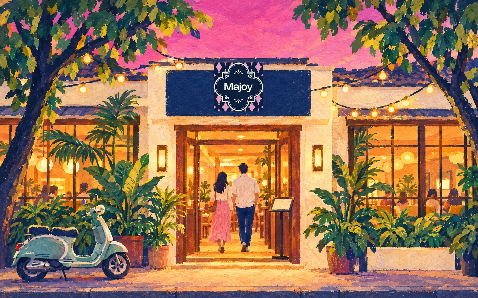 Illustration: the Majoy door in Menteng